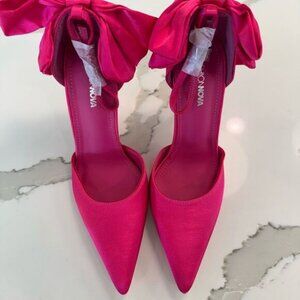 Pink Bow Heels